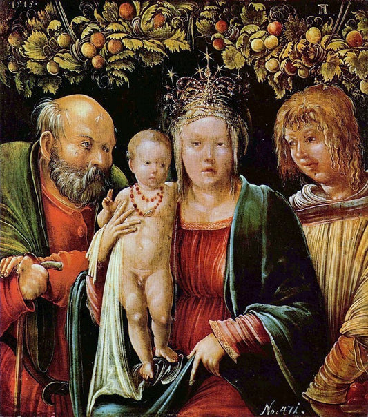 Holy Family with an Angel, vintage artwork by Albrecht Altdorfer, A3 (16x12") Poster Print