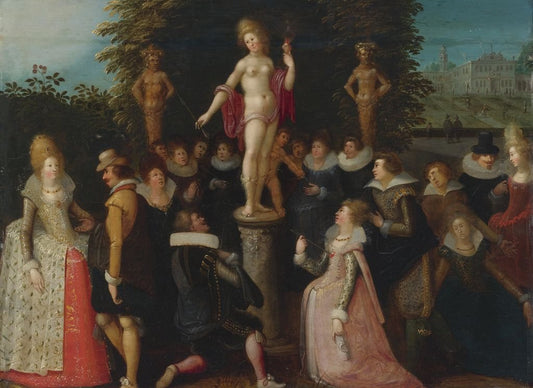 Homage to Venus, vintage artwork by Louis de Caullery, A3 (16x12") Poster Print