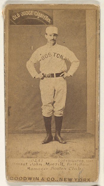 :Honest John Morrill 1st Base and Manager Boston from the Ol-16x12"(A3) Poster