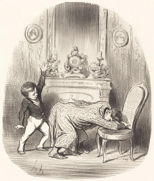 Honoré Daumier:A l'instar d'Henri IV,16x12"(A3) Poster
