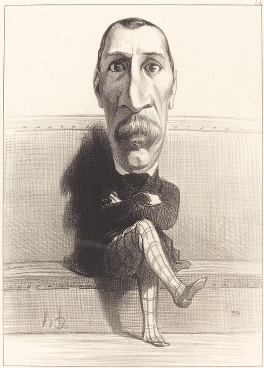 Honoré Daumier:Eus. Isidore Buvignier,16x12"(A3) Poster