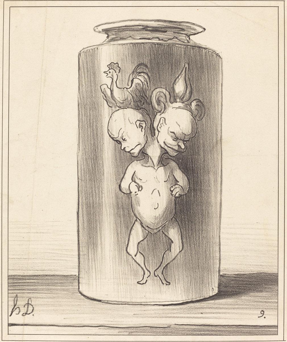 Honoré Daumier:La fusion,16x12"(A3) Poster