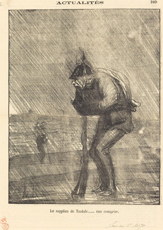 Honoré Daumier:Le supplice de tantale... eau comprise,16x12"(A3) Poster