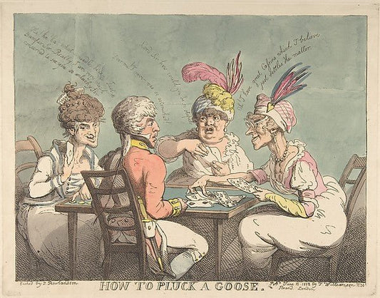 How to Pluck a Goose June 10, 1802-Thomas Rowlandson , vintage art, A3 (16x12") Poster Print