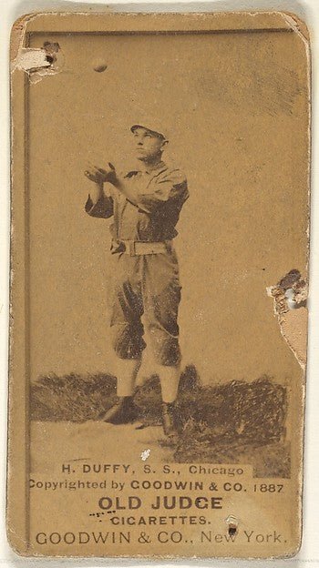 :Hugh Duffy Shortstop Chicago from the Old Judge series for-16x12"(A3) Poster