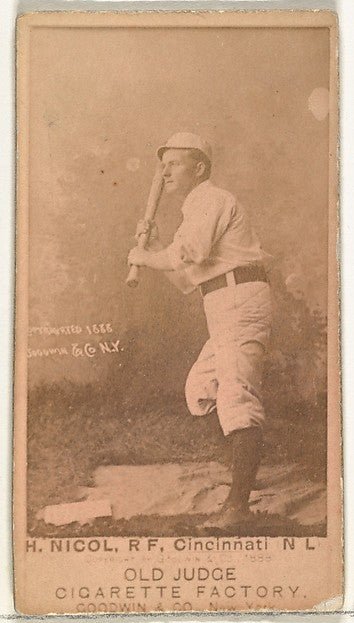 Hugh N. "Little Nick" Nicol Right Field Cincinnati from the-16x12"(A3) Poster