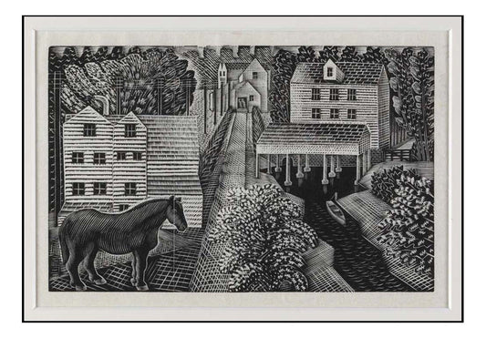 Hull's Mill, near Castle Hedingham by Eric Ravilious, A4 size (8.27 × 11.69 inches) Poster