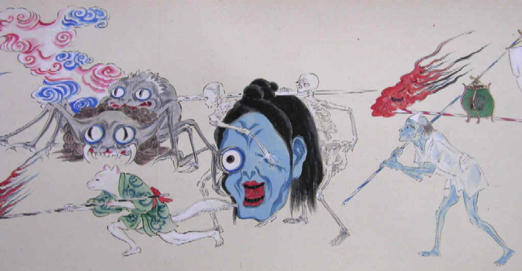 hyakki4, historic, vintage ukiyo-e Japan artwork,12x8"(A4) Poster Print