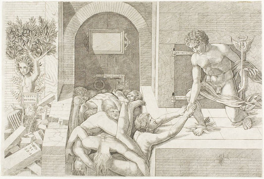 Ignorance and Mercury by  School of Andrea Mantegna, 23x16"( A2 size ) Poster Print