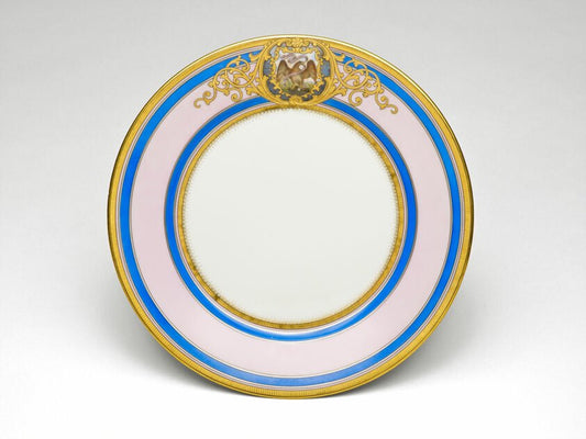 Illinois Plate by  Decorated by  Joseph S. Potter, 23x16"( A2 size ) Poster Print