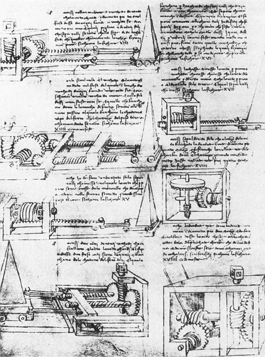 Illustrations from the Trattato di architettura, vintage artwork by Francesco di Giorgio Martini, A3 (16x12") Poster Print