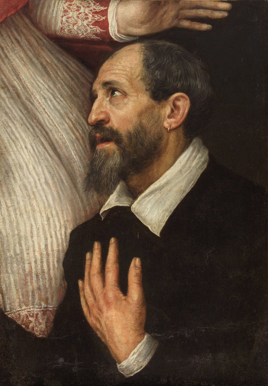 Image of a Man, vintage artwork by Leandro Bassano, 12x8" (A4) Poster