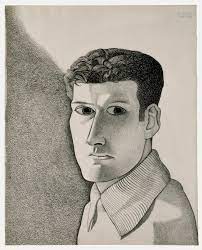 Man at Night, Self Portrait by Lucian Freud 16x12" (A3) Poster Print