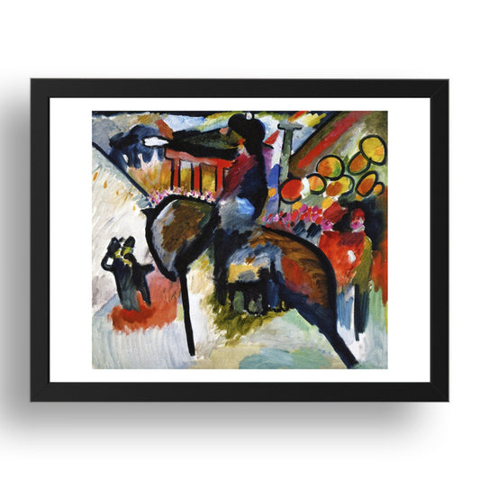 Impression IV (Gendarme) 1911 by Wassily Kandinsky, 17x13" Frame