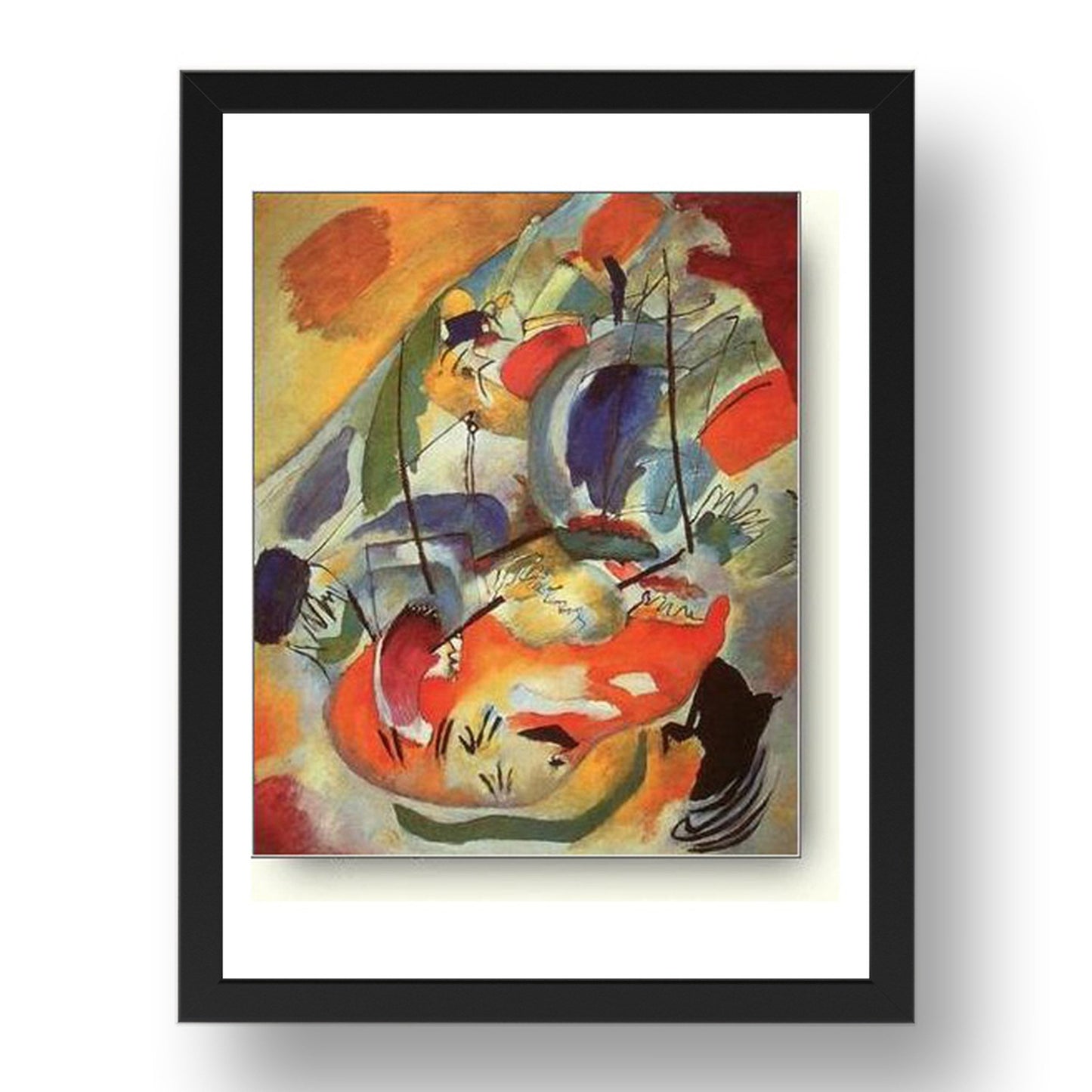 Improv 31, seabattle 1913 by Wassily Kandinsky, 17x13" Frame