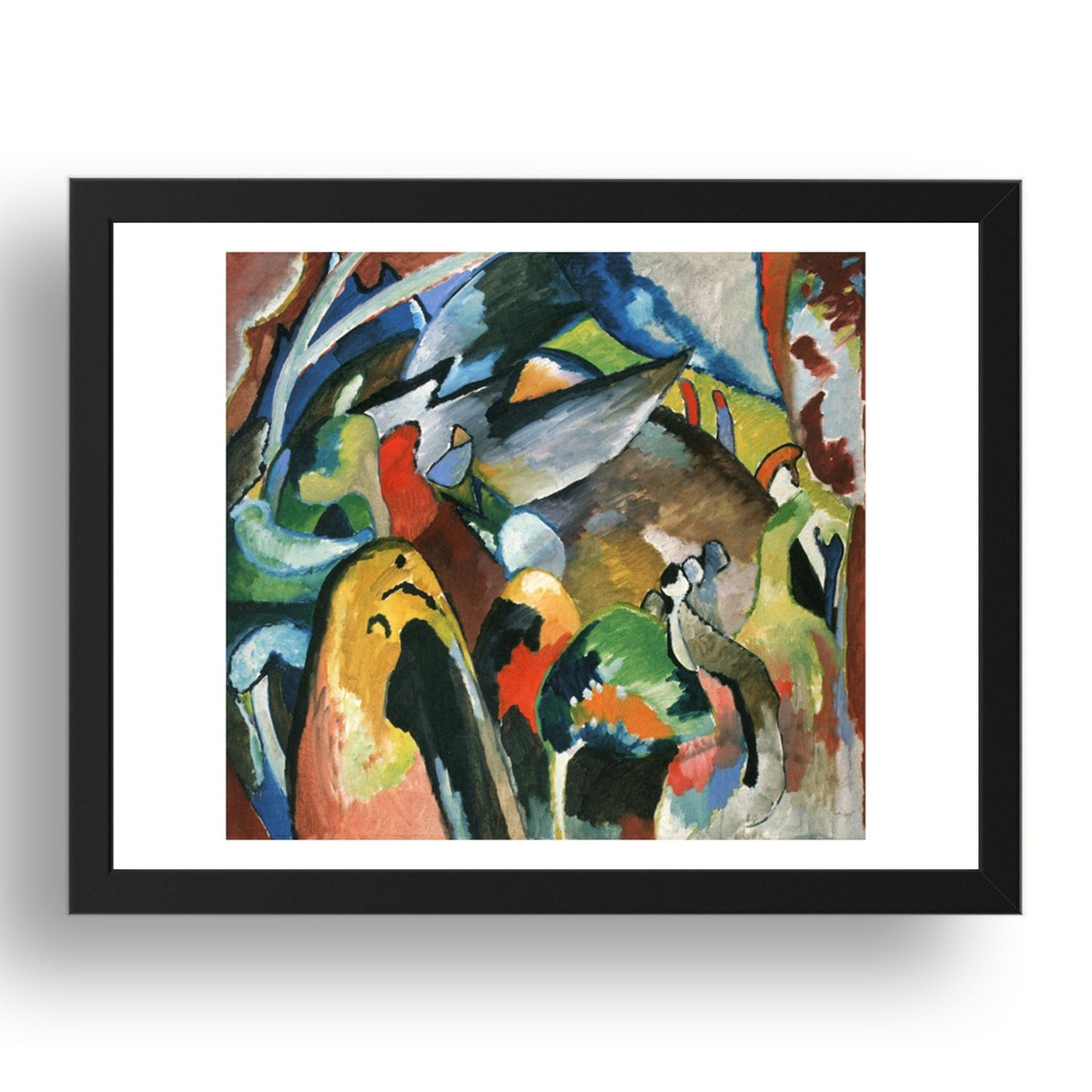 Improvisation 19A 1911 by Wassily Kandinsky, 17x13" Frame