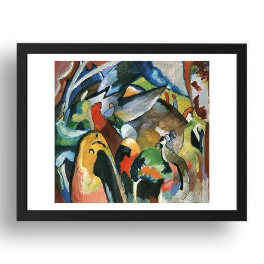 Improvisation 19A 1911 by Wassily Kandinsky, 17x13" Frame