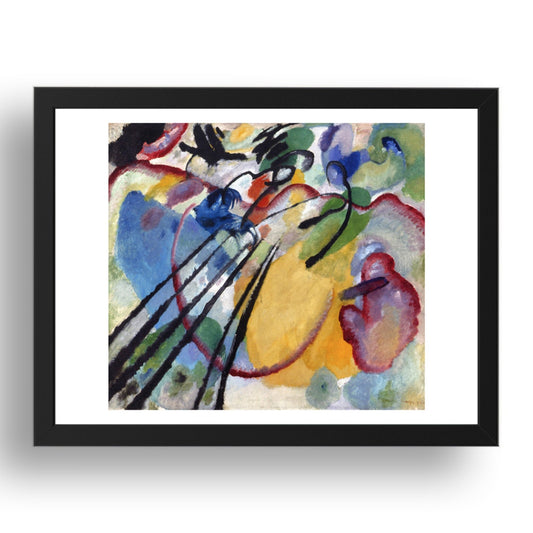 Improvisation 26 (Rowing) 1912 by Wassily Kandinsky, 17x13" Frame