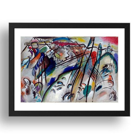 IMPROVISATION 28 by Wassily Kandinsky, 17x13" Frame