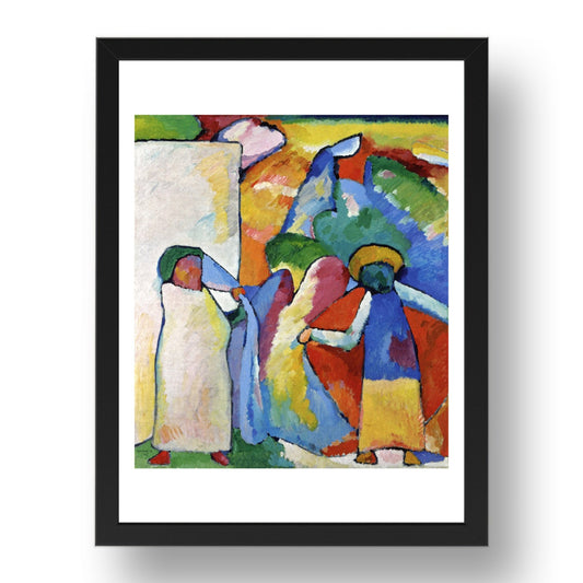 Improvisation 6 (African) 1909 by Wassily Kandinsky, 17x13" Frame