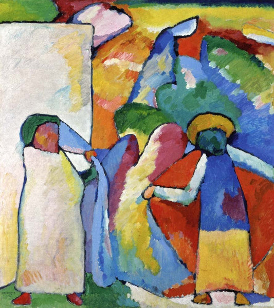 Improvisation 6 (African)- 1909 by Wassily Kandinsky, 23x16"( A2 size ) Poster Print