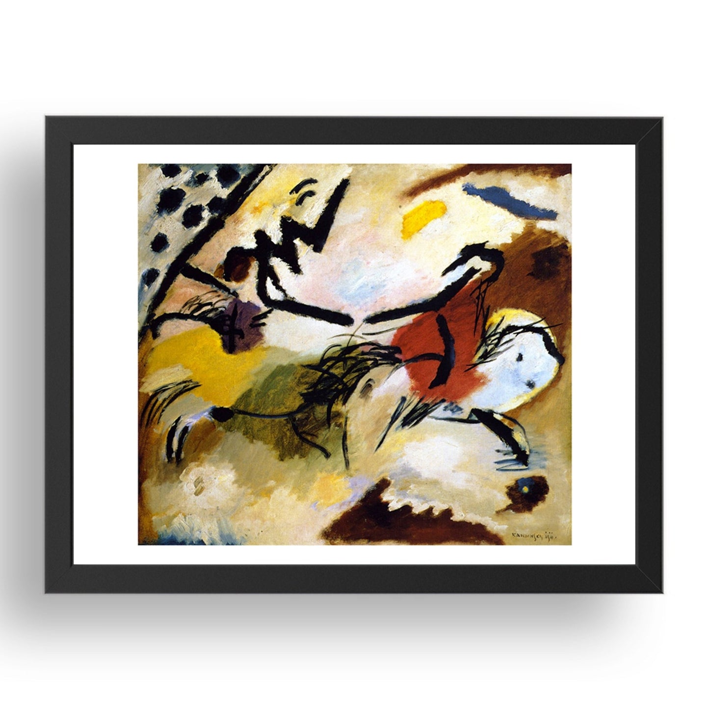 Improvisation No. 20 1911 by Wassily Kandinsky, 17x13" Frame