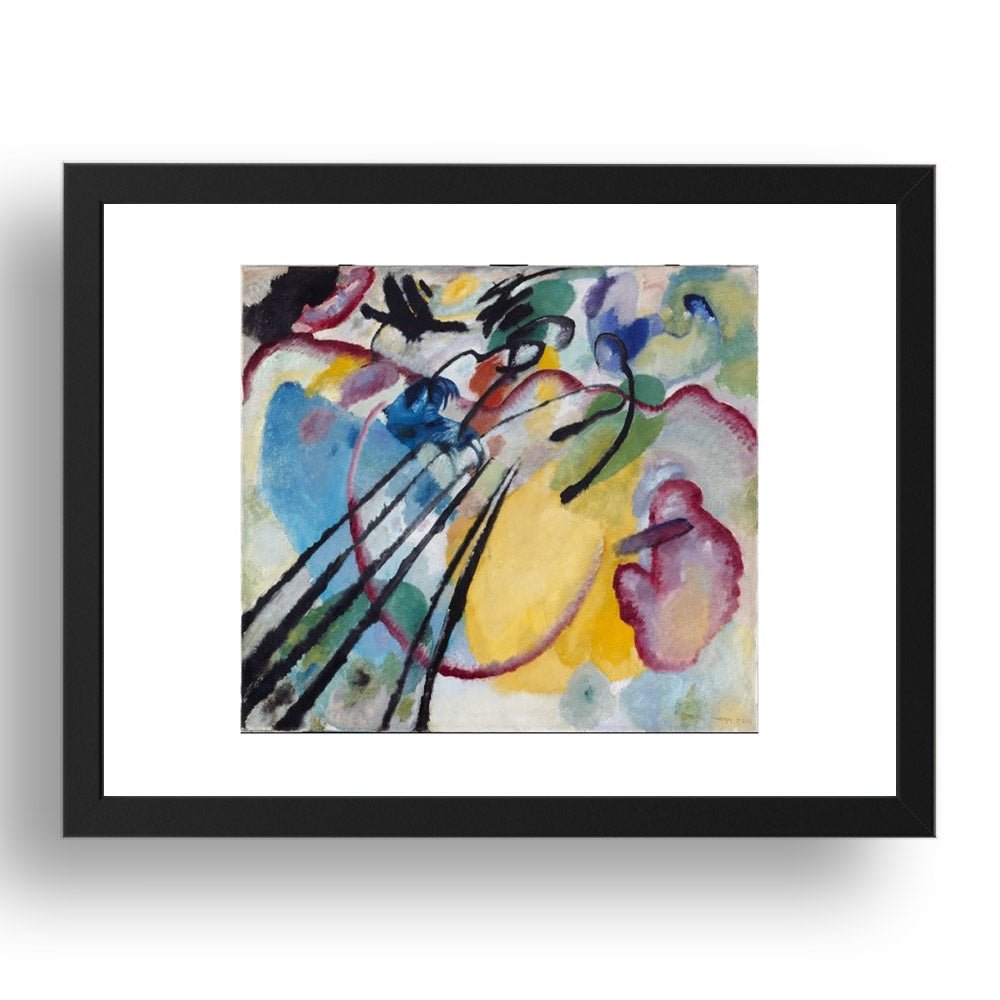 Improvisation Rowing 1912 by Wassily Kandinsky, 17x13" Frame