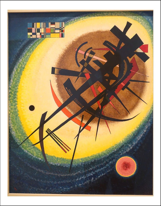 In_the_Bright_Oval_by_Wassily_Kandinsky,_1925_ by Wassily Kandinsky, 23x16"( A2 size ) Poster Print