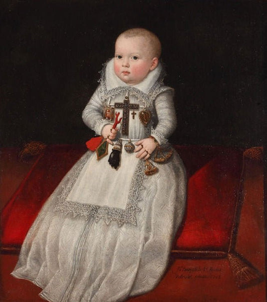 Infanta Anna Mauricia of Austria, vintage artwork by Juan Pantoja de la Cruz, A3 (16x12") Poster Print