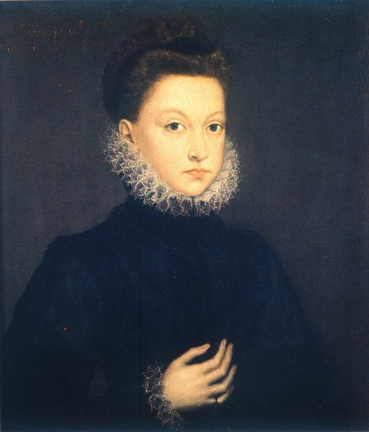 Infantin Isabella Clara Eugenia, vintage artwork by Sofonisba Anguissola, A3 (16x12") Poster Print