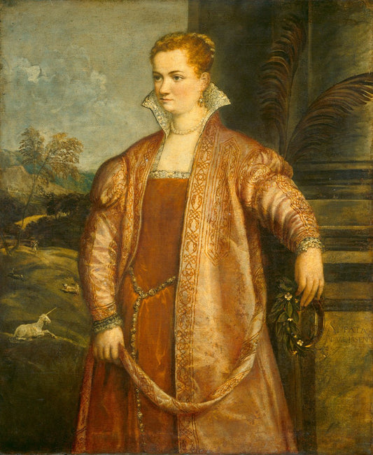 Irene di Spilimbergo, vintage artwork by Follower of Titian, A3 (16x12") Poster Print