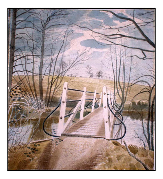 Iron Bridge at Ewenbridge 1942 by Eric Ravilious, A4 size (8.27 × 11.69 inches) Poster