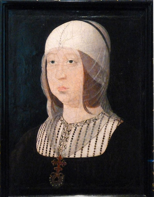 Isabel la Católica, vintage artwork by Juan de Flandes, A3 (16x12") Poster Print