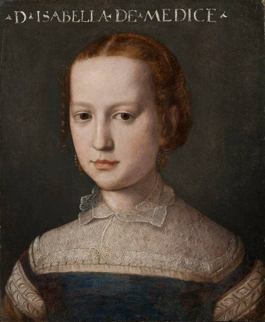 Isabella de' Medici, vintage artwork by Agnolo Bronzino, A3 (16x12") Poster Print