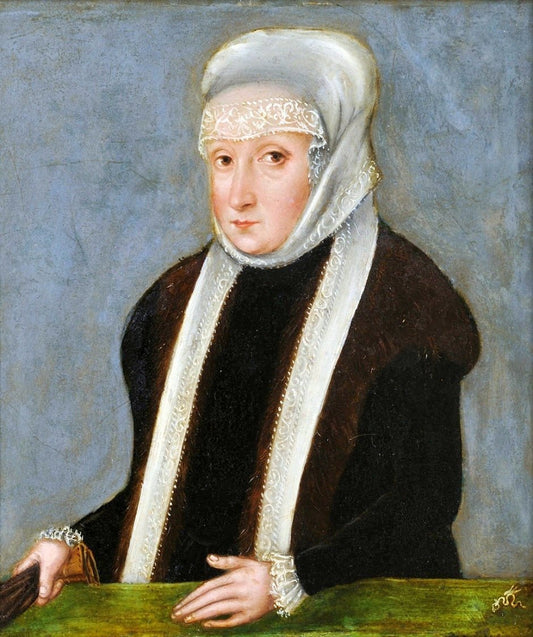 Isabella Jagiellon, vintage artwork by Lucas Cranach the Younger, 12x8" (A4) Poster