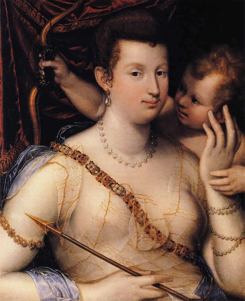 Isabella Ruini as Venus, vintage artwork by Lavinia Fontana, A3 (16x12") Poster Print