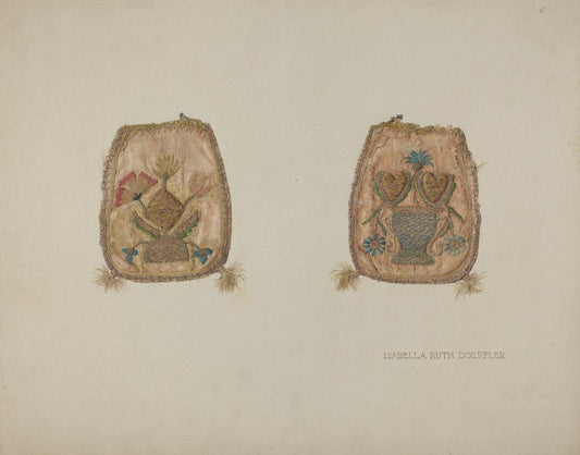 Isabella Ruth Doerfler:Embroidered Purse,16x12"(A3) Poster