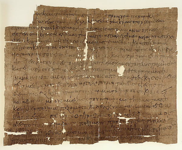 :Letter in Greek Concerning Purchase of Wool 6th century-16x12"(A3) Poster