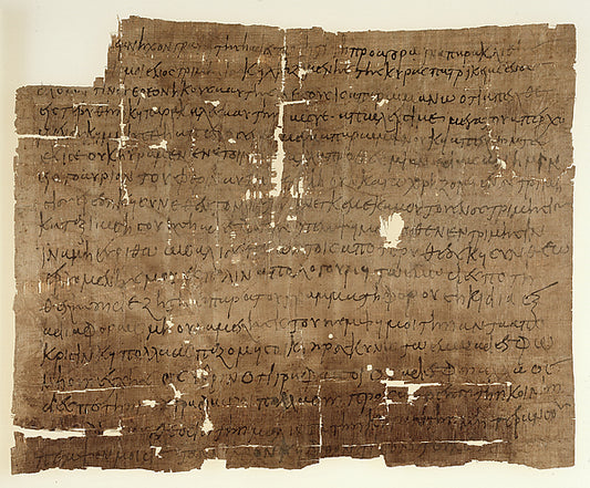 :Letter in Greek Concerning Purchase of Wool 6th century-16x12"(A3) Poster