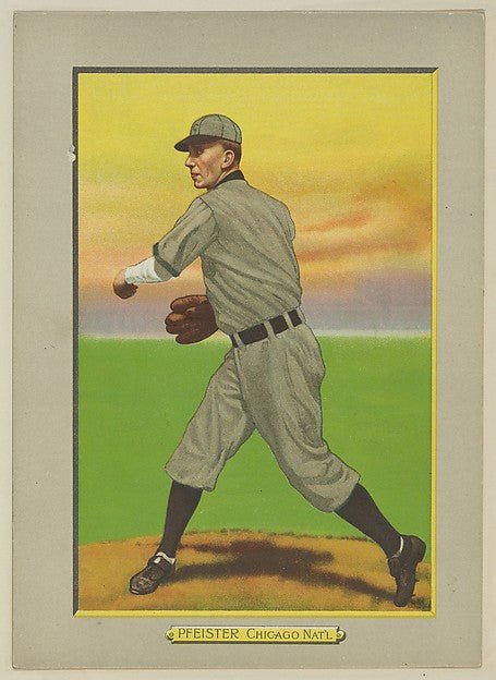 :Jack Pfeister Pitcher Chicago Cubs  from Turkey Red Cabinet-16x12"(A3) Poster