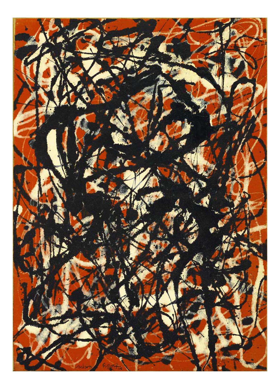 Jackson Pollock - Free Form, 16x12" (A3) Poster Print