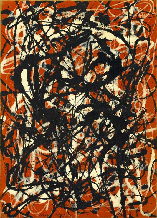 Jackson Pollock - Free Form, vintage art, modern poster print