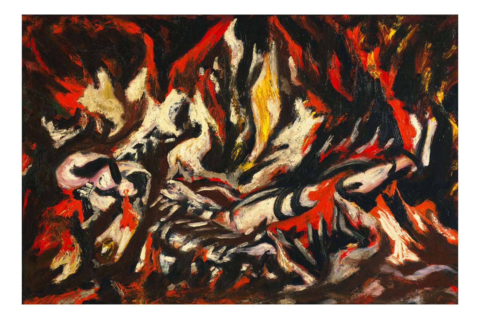 Jackson Pollock - The Flame, 16x12" (A3) Poster Print