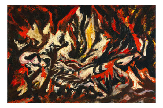 Jackson Pollock - The Flame, 16x12" (A3) Poster Print