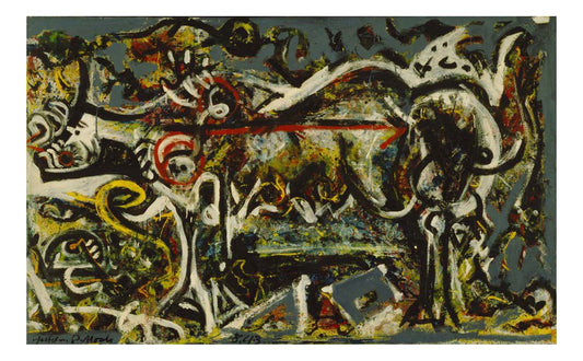 Jackson Pollock - The She-Wolf, 16x12" (A3) Poster Print
