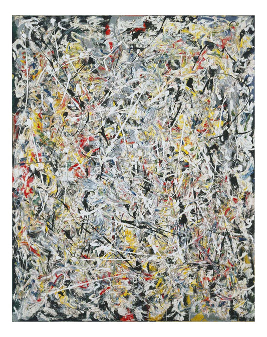 Jackson Pollock - White Light, 16x12" (A3) Poster Print
