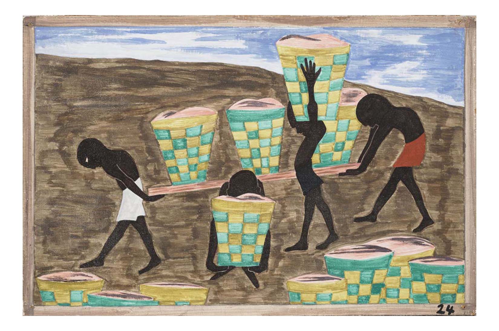 Jacob Lawrence - Child labor and a lack of education was one of the other reasons for people wishing to leave their homes, 16x12" (A3) Poster Print