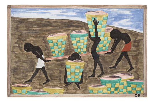 Jacob Lawrence - Child labor and a lack of education was one of the other reasons for people wishing to leave their homes, 16x12" (A3) Poster Print