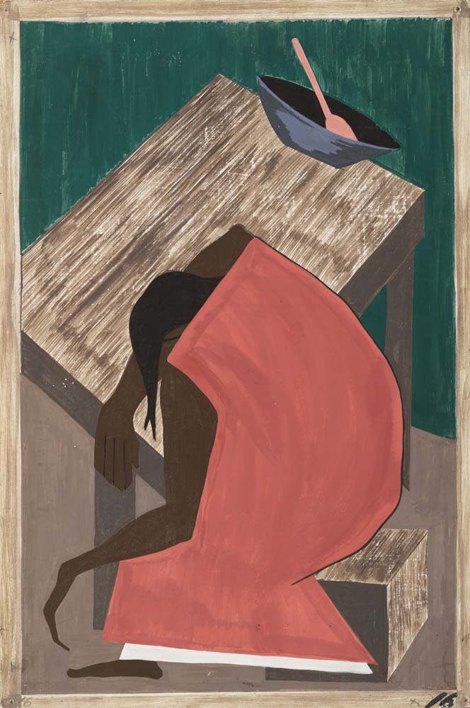 Jacob Lawrence - Negro was used to lynching, , vintage art, modern poster print