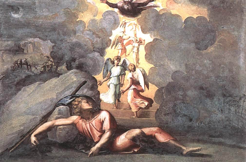 Jacob's Dream (Loggia on the second floor, Palazzi Pontifici, Vatican), vintage artwork by Raphael, A3 (16x12") Poster Print
